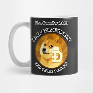 Dogecoin Since December 6, 2013 To The Moon Mug